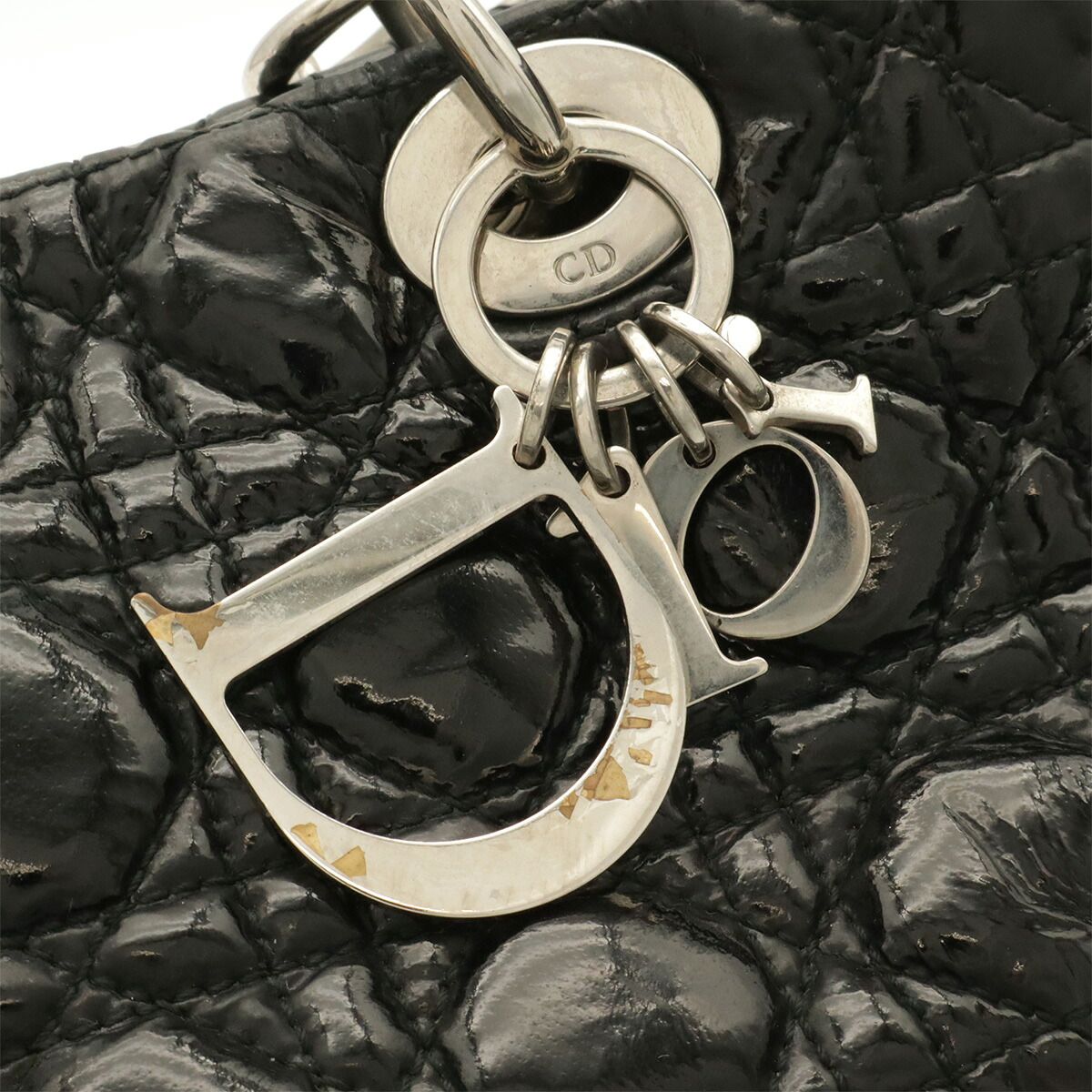 Christian Dior Lady Dior Patent Tote Bag