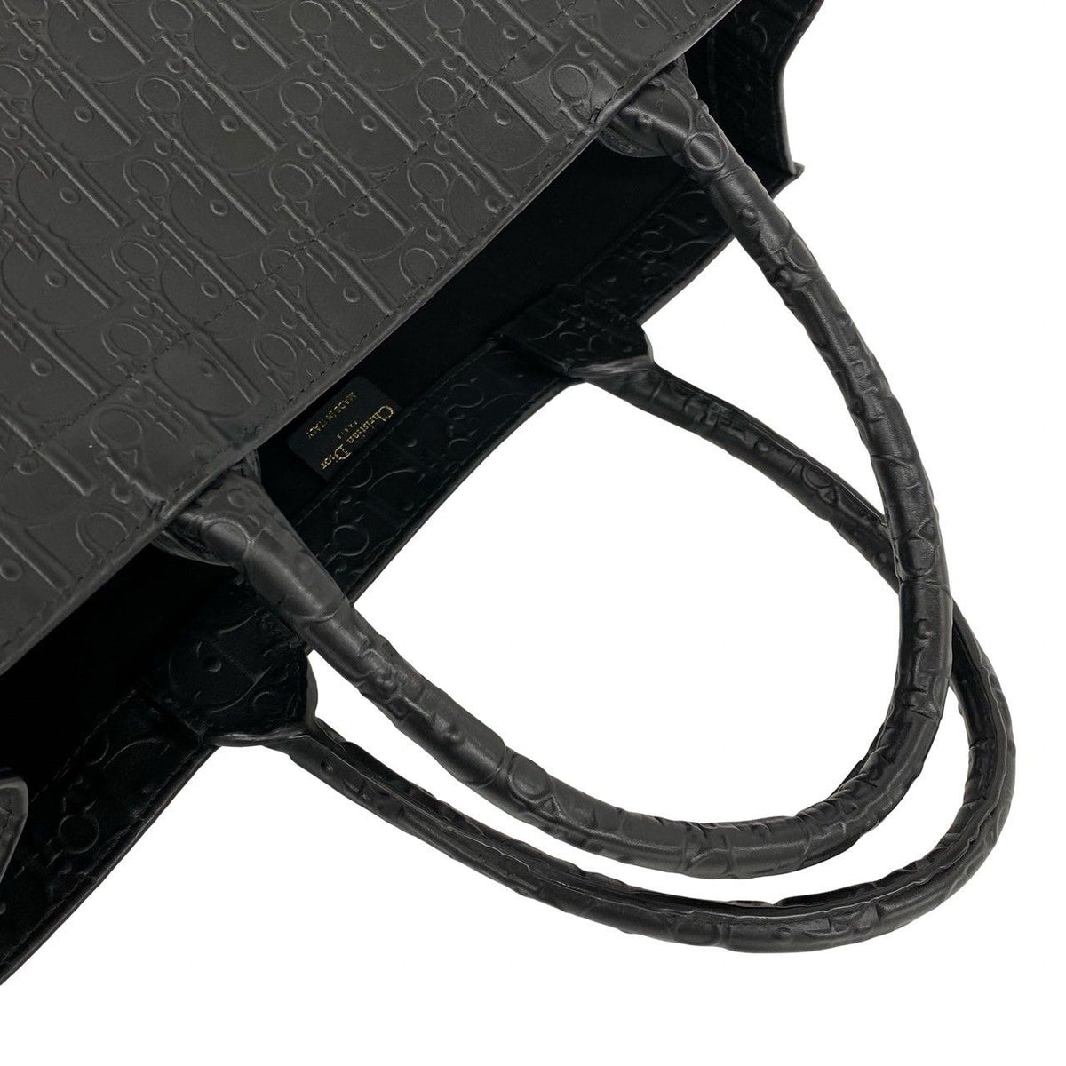 Christian Dior Book Tote Leather Tote Bag