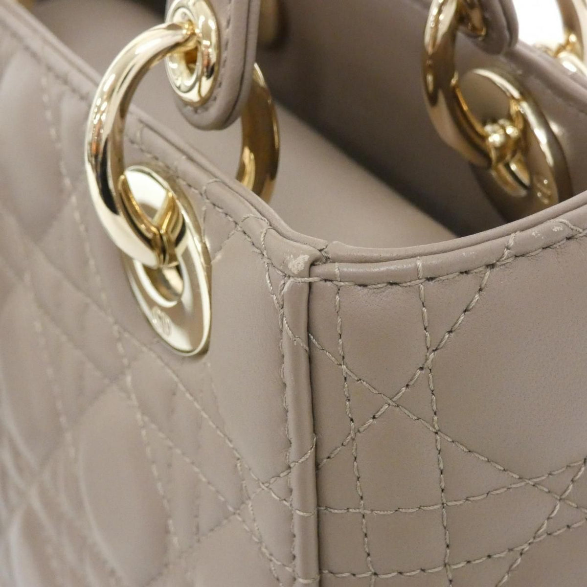 Christian Dior Lady Dior Lambskin Handbag