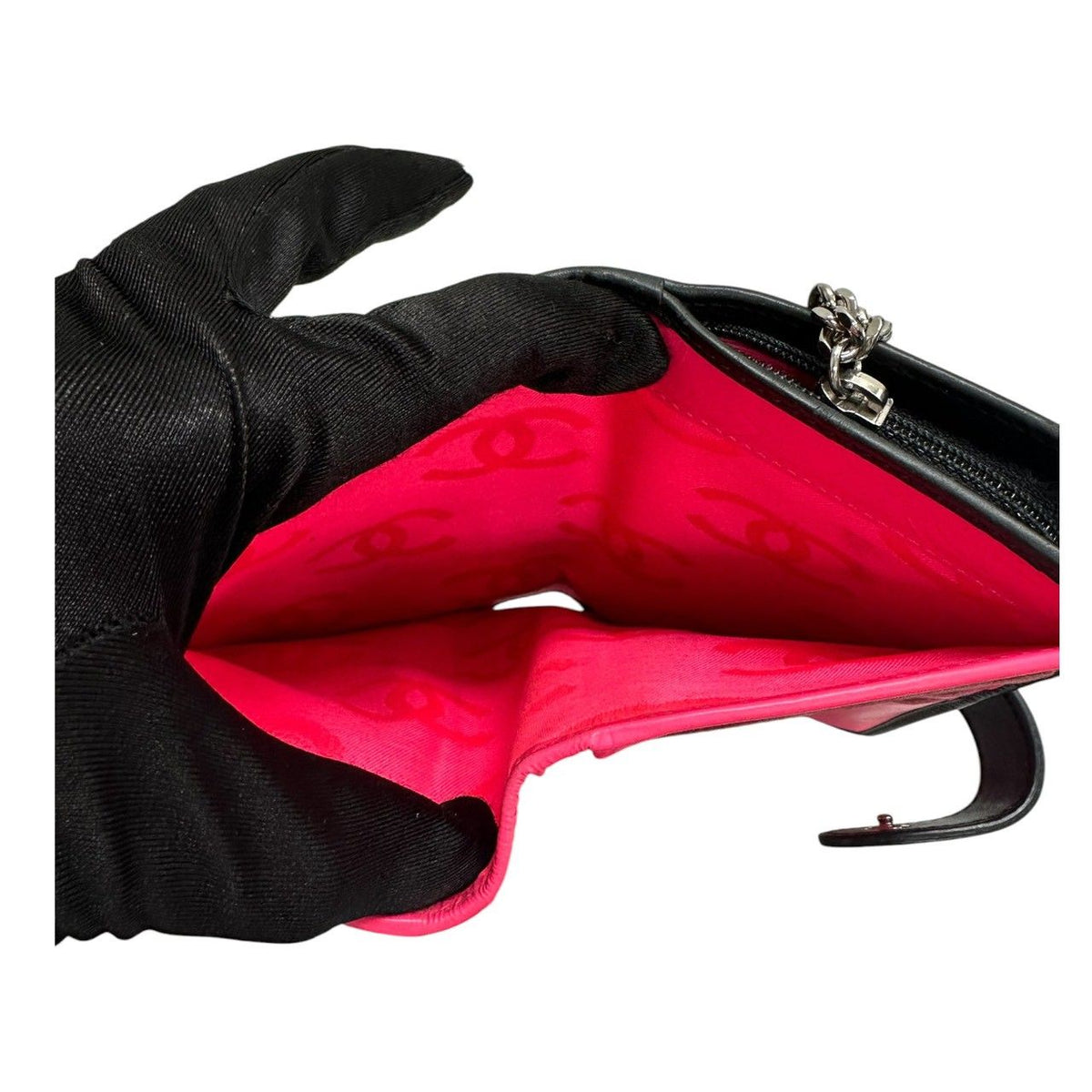 Chanel Cambon Line Leather Bifold Wallet