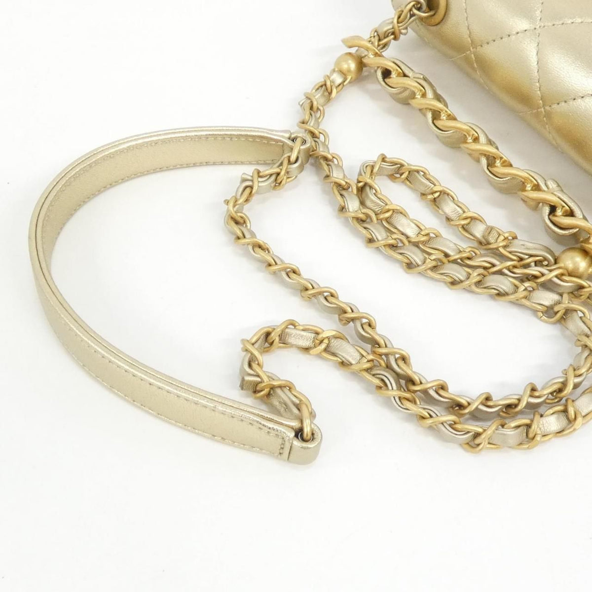Chanel Metallic Lambskin Shoulder Bag