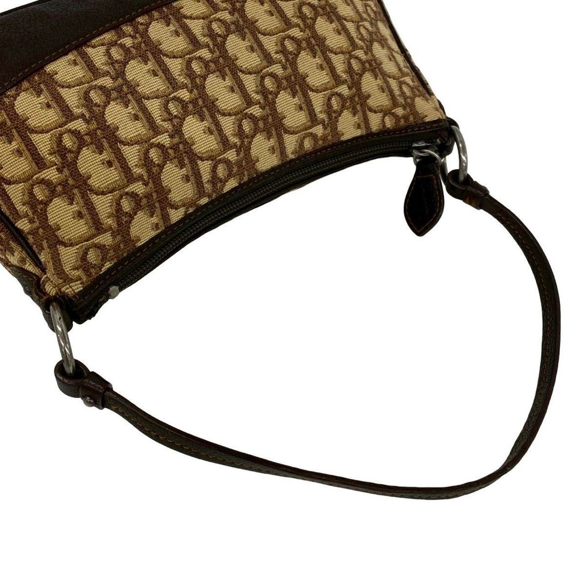 Christian Dior Canvas Leather Handbag