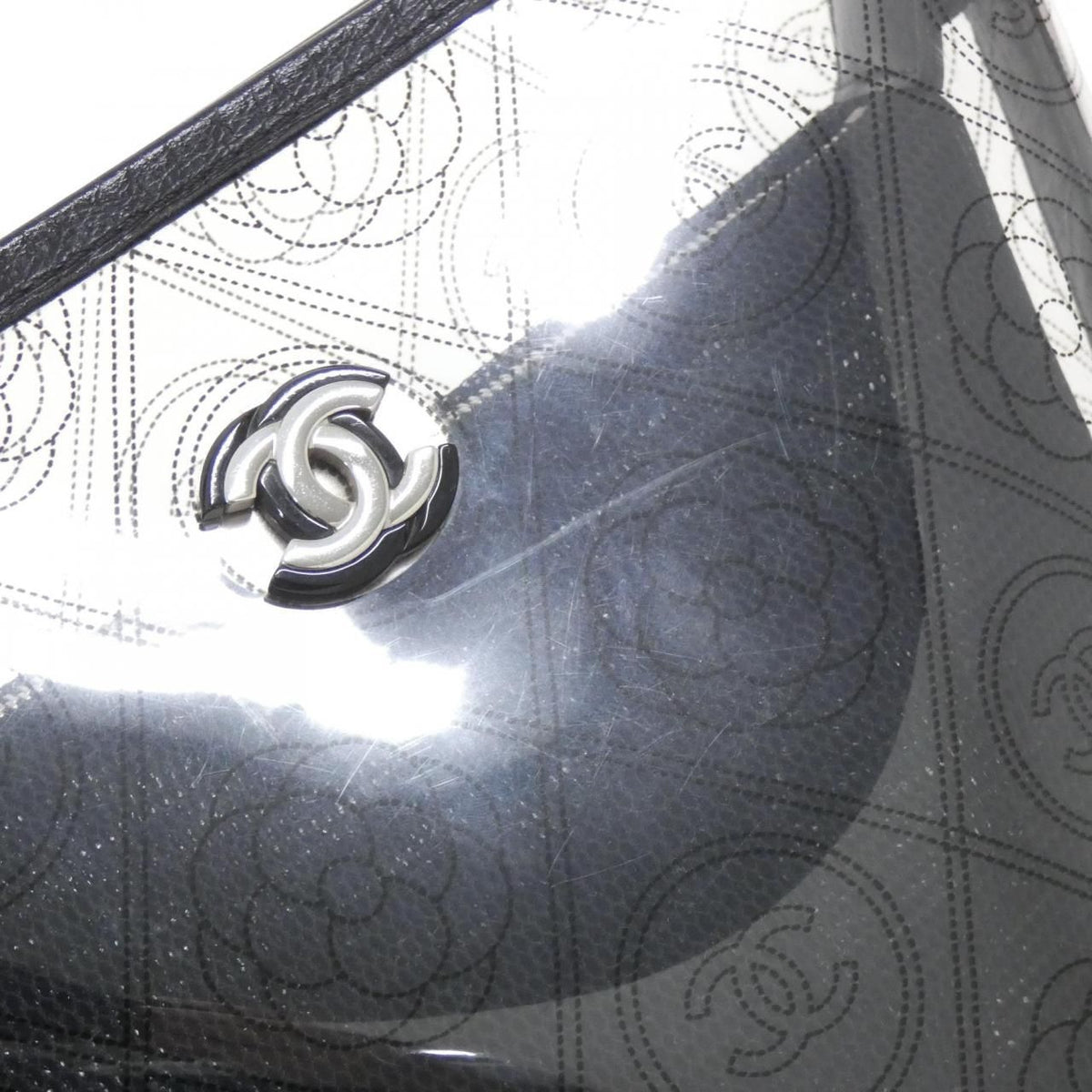 Chanel Crumpled Calfskin PVC Shoulder Bag