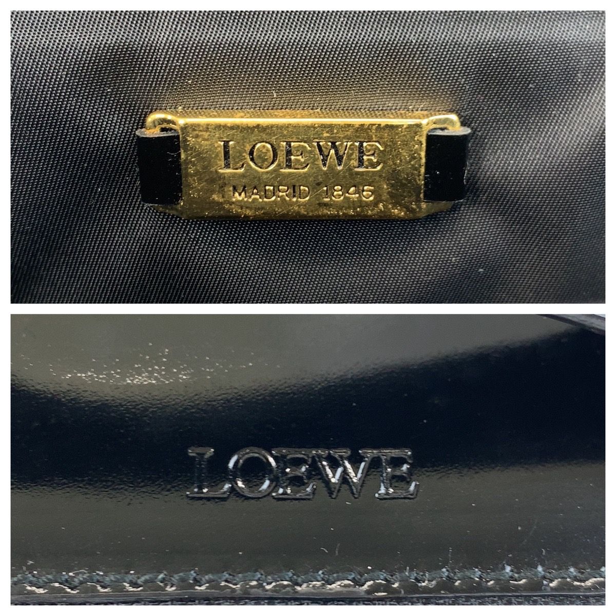 Loewe Leopard PVC Leather Handbag