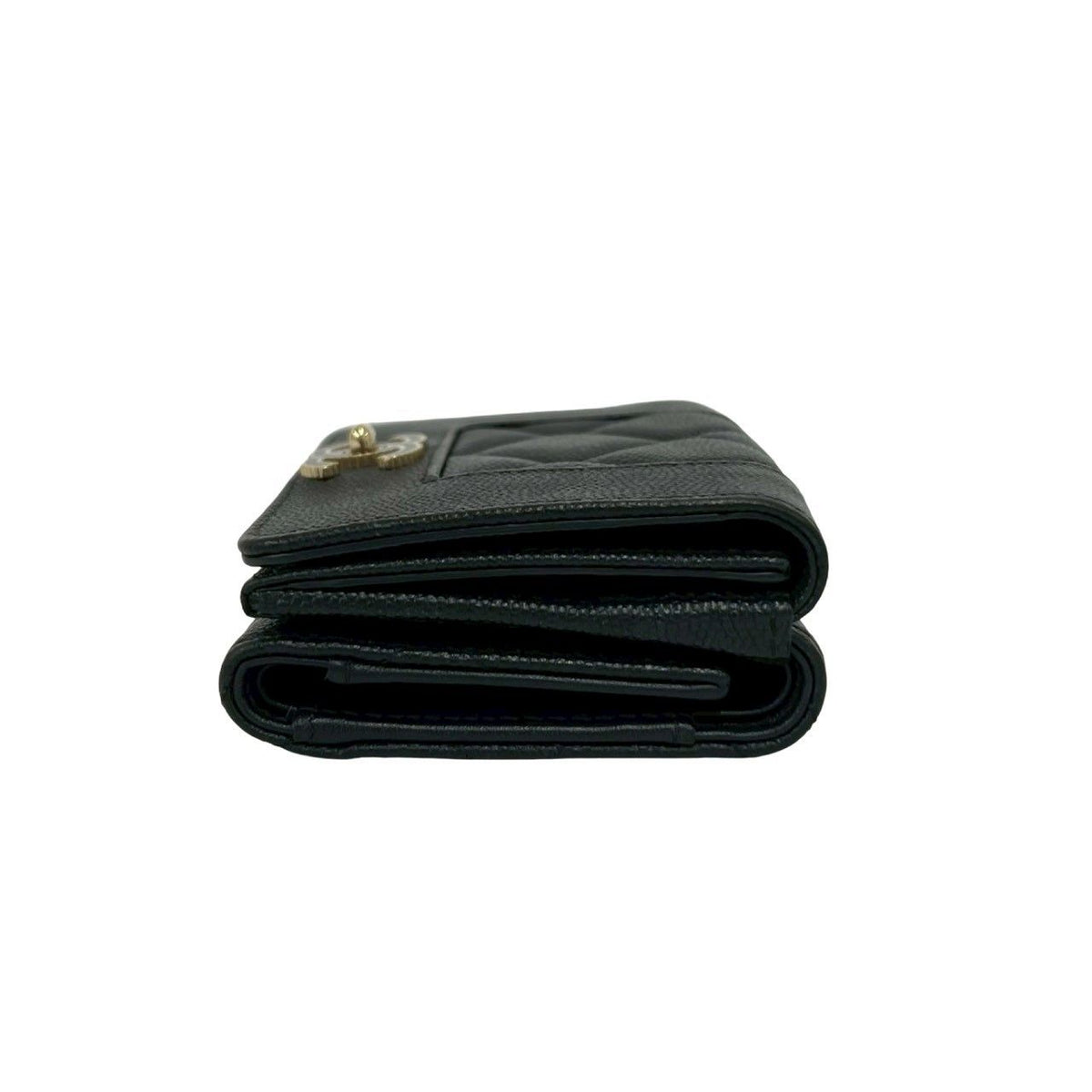 Chanel Mademoiselle Caviar Trifold Wallet