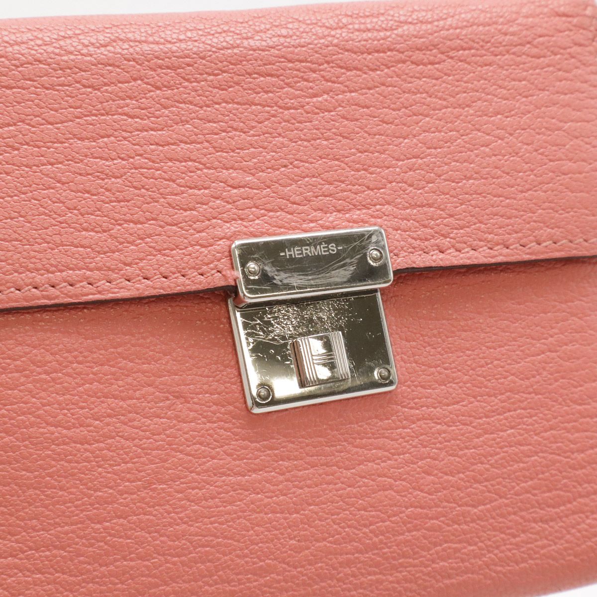 Hermes Click Mini Chevre Trifold Card Case