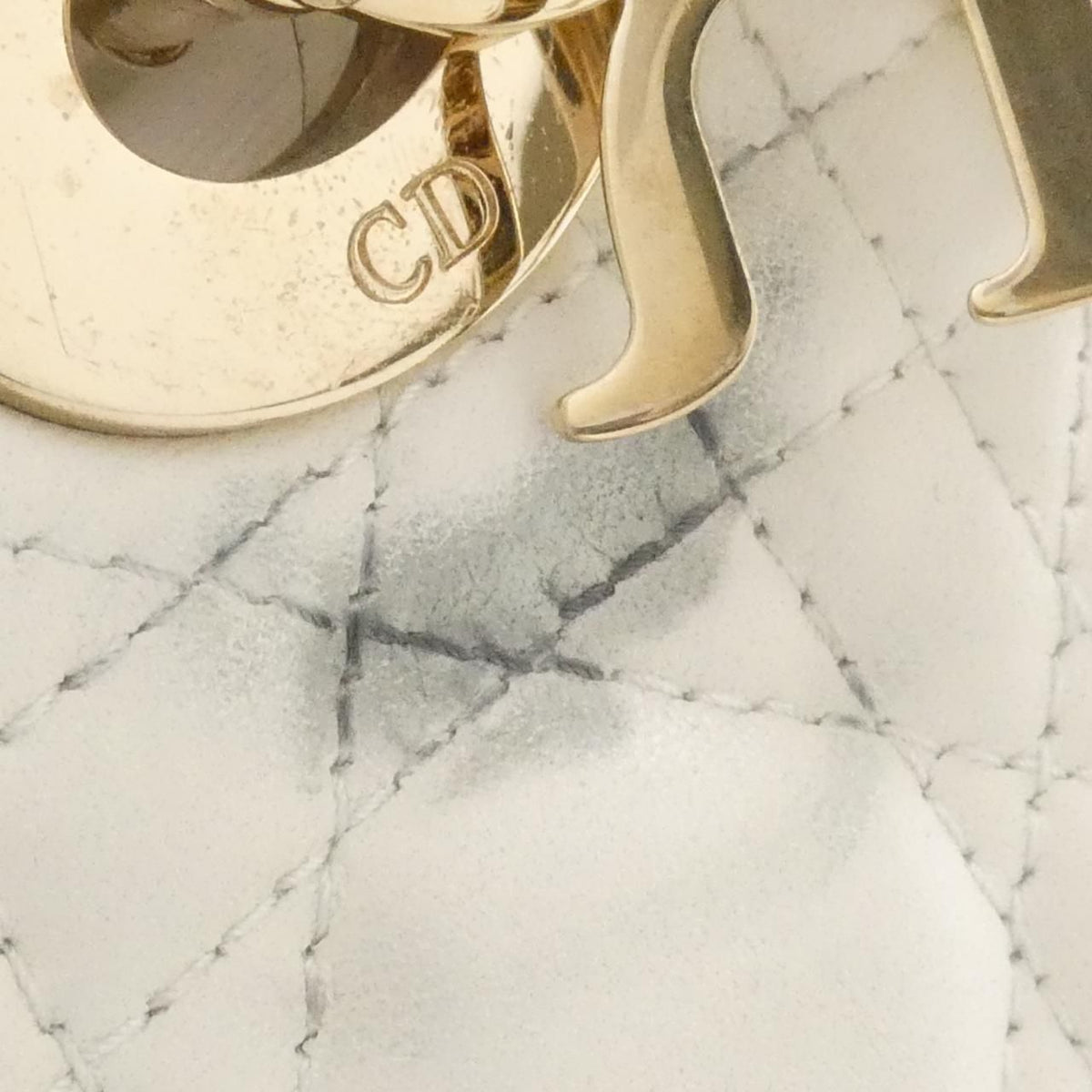 Christian Dior Lady Dior Mini Lambskin Shoulder Bag