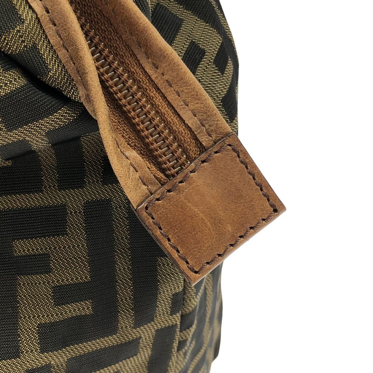 Fendi Canvas Boston Bag