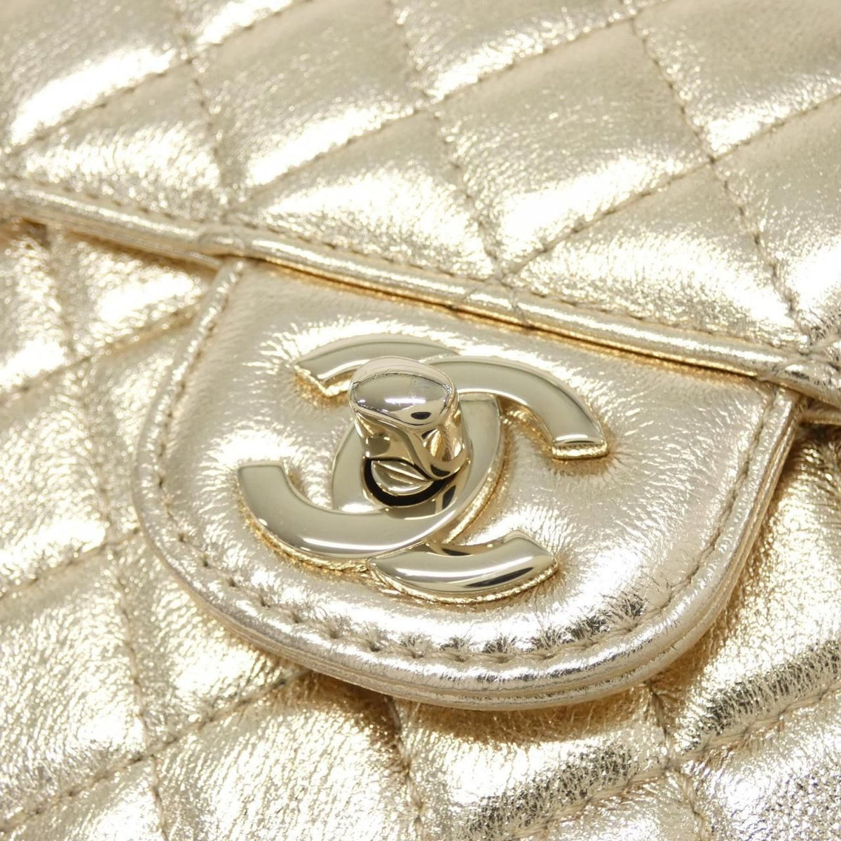Chanel Metallic Lambskin Shoulder Bag