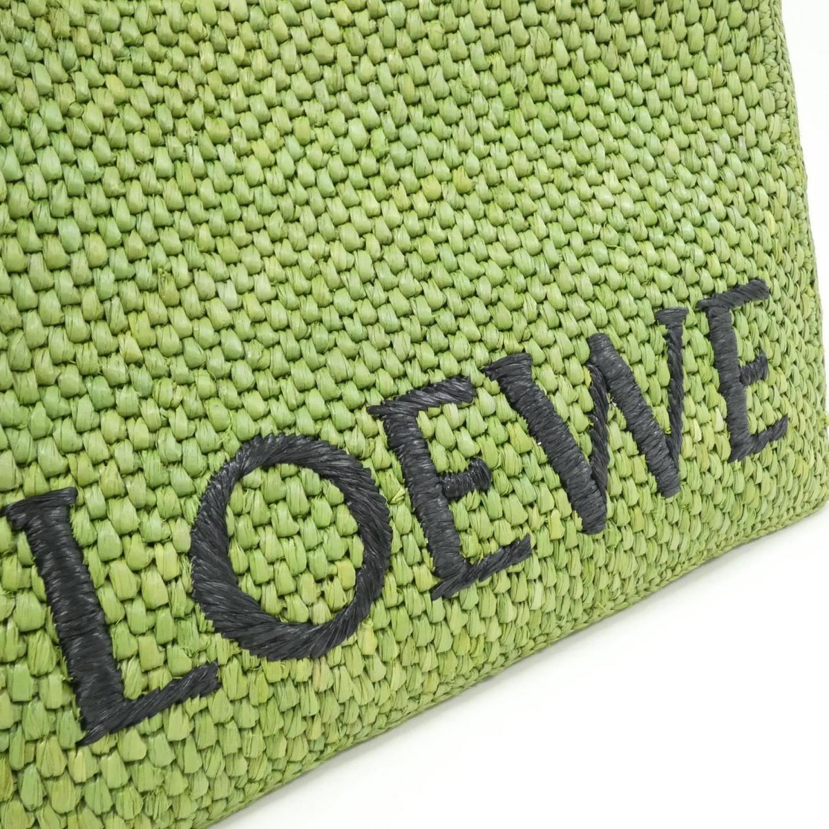 Loewe Font Tote Medium Raffia Tote Bag