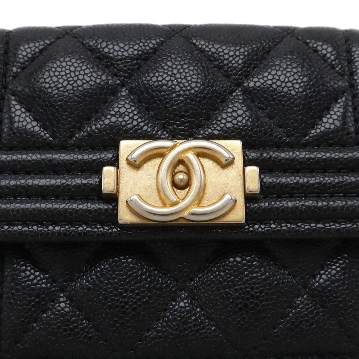 Chanel Boy Chanel Caviar Small Flap Wallet