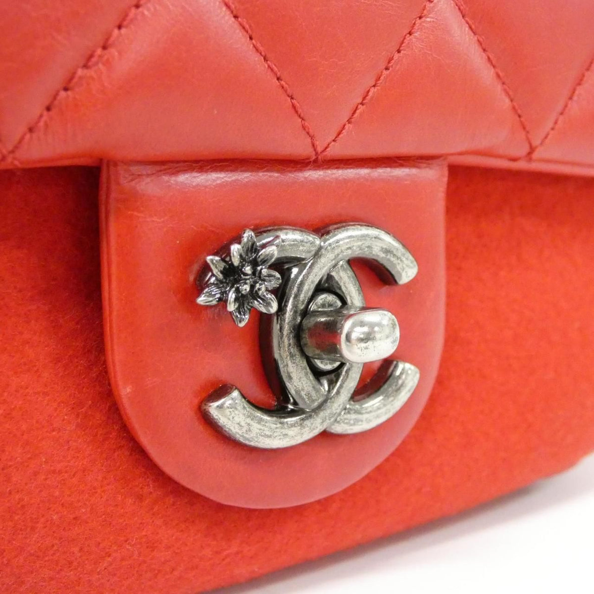 Chanel Calf Felt Shoulder Bag