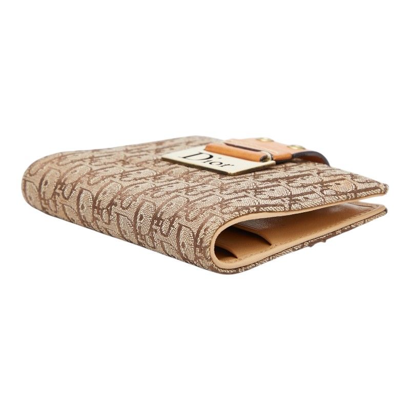 Dior Trotter Jacquard Canvas Leather Card Case