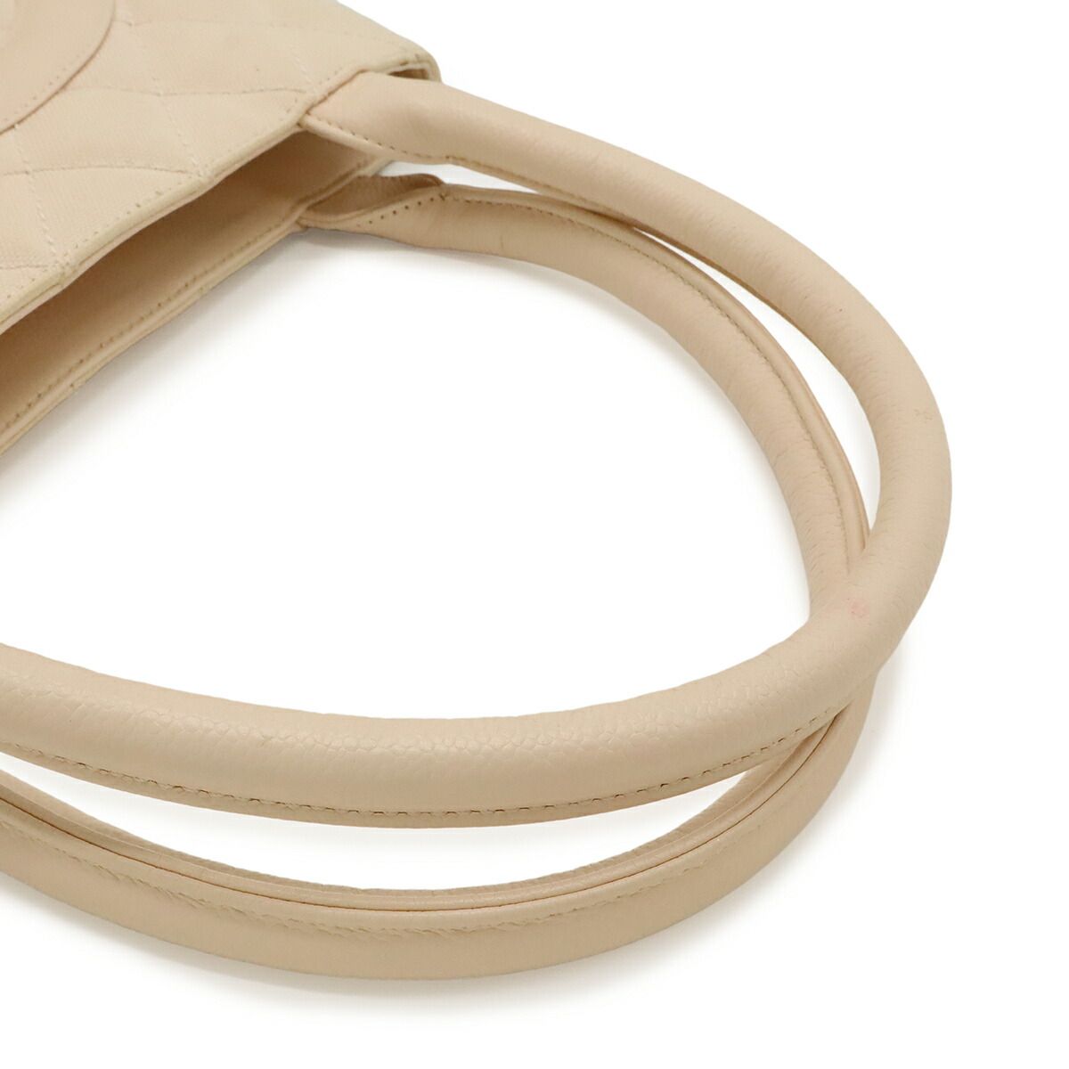 Chanel Matelasse Canvas Leather Tote Bag