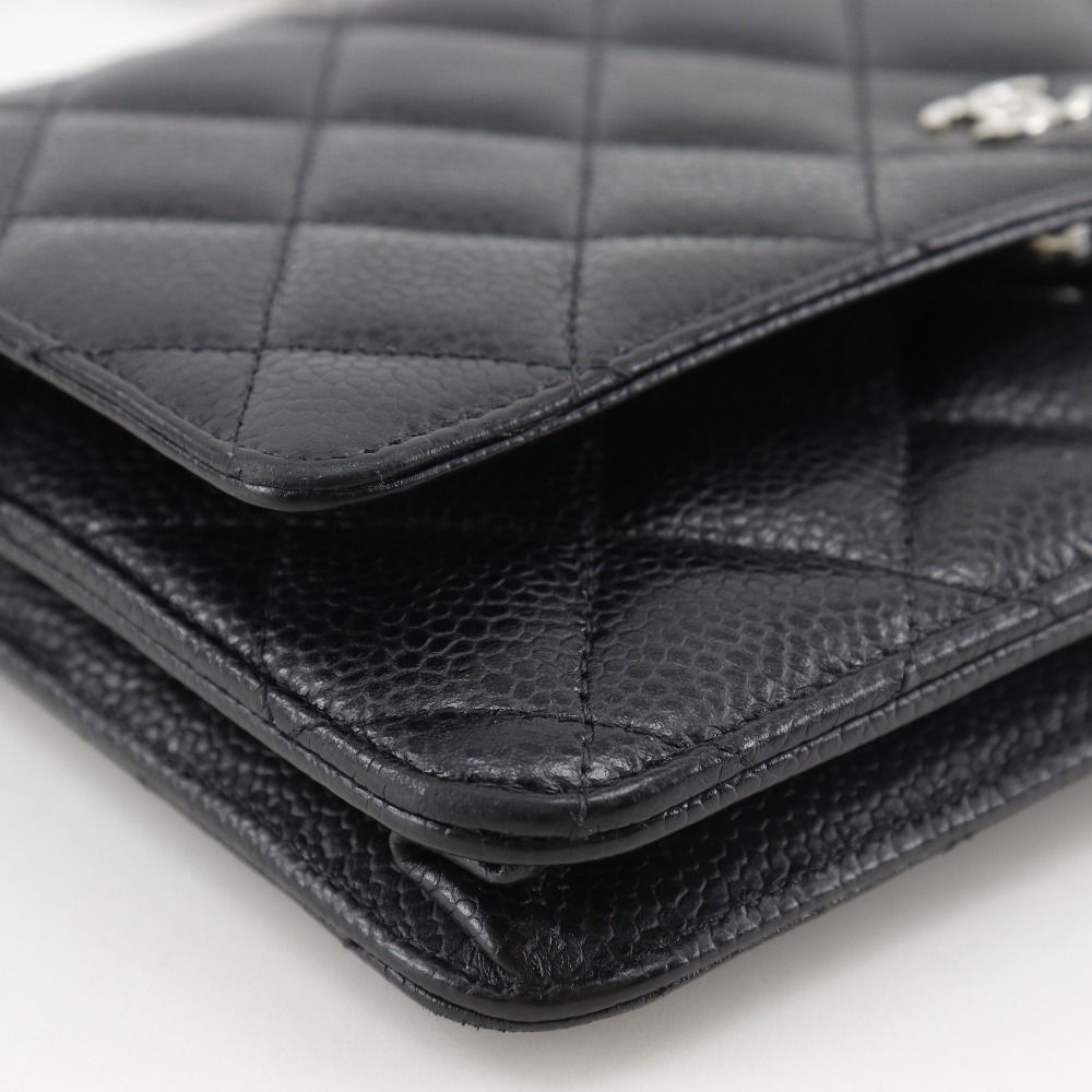 Chanel Classic Caviar Skin Wallet Chain Bag