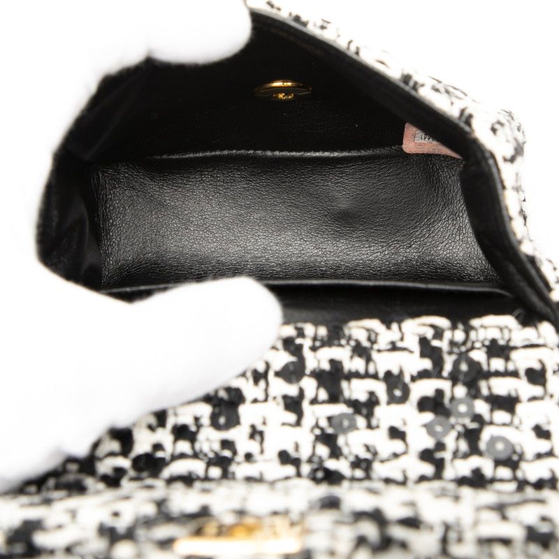 Chanel Coco Mark Tweed Spangle Handbag