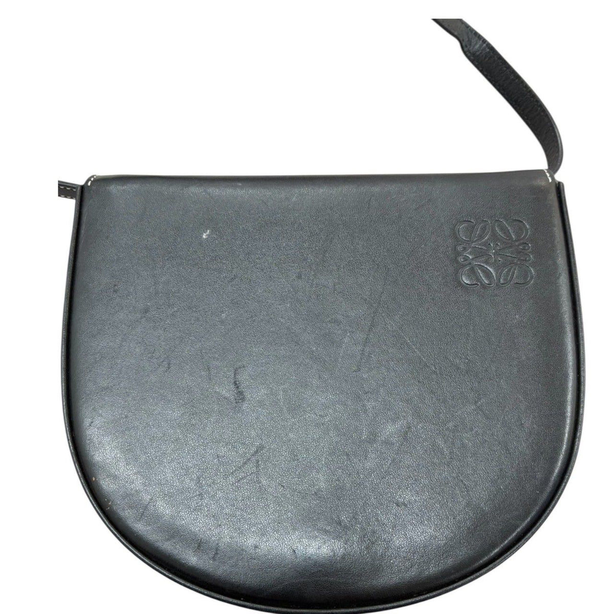 Loewe Anagram Heel Pouch Leather Shoulder Bag