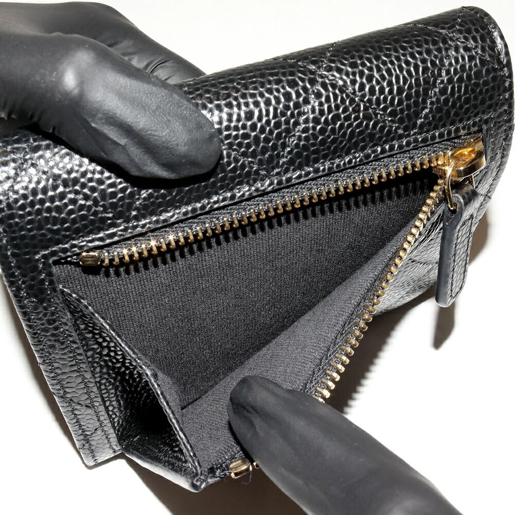 Chanel Classic Small Flap Wallet Caviar Wallet