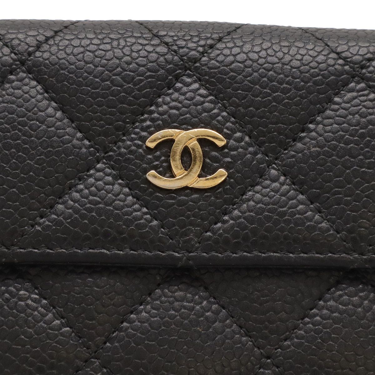Chanel Matelasse Caviar Skin Bifold Wallet
