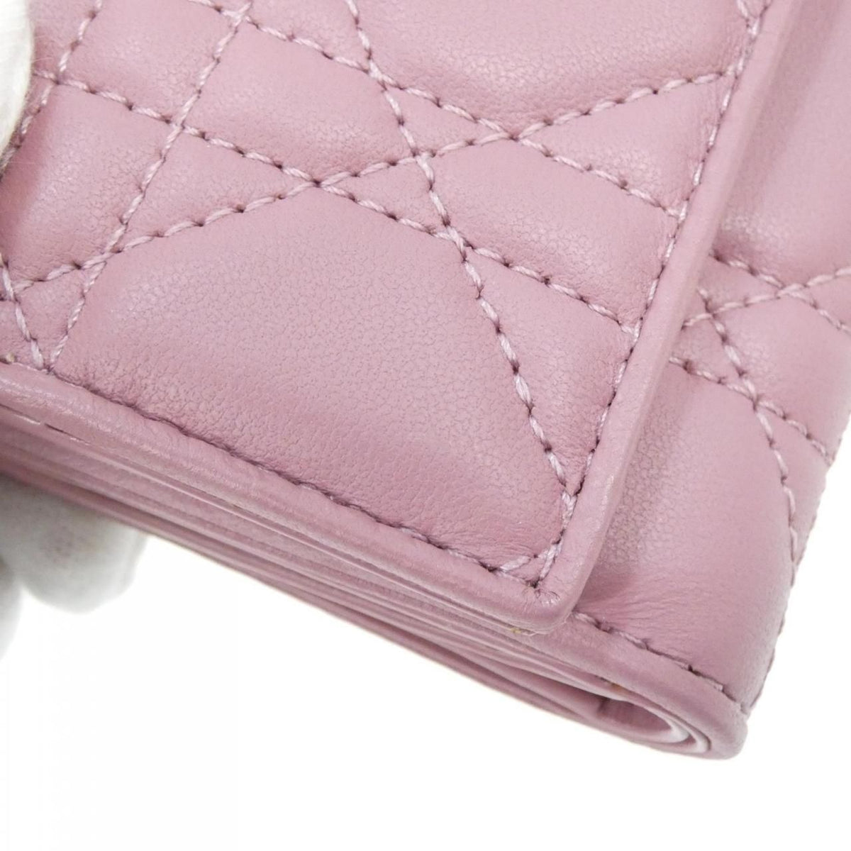 Christian Dior Lady Dior Lotus Wallet Lambskin Wallet