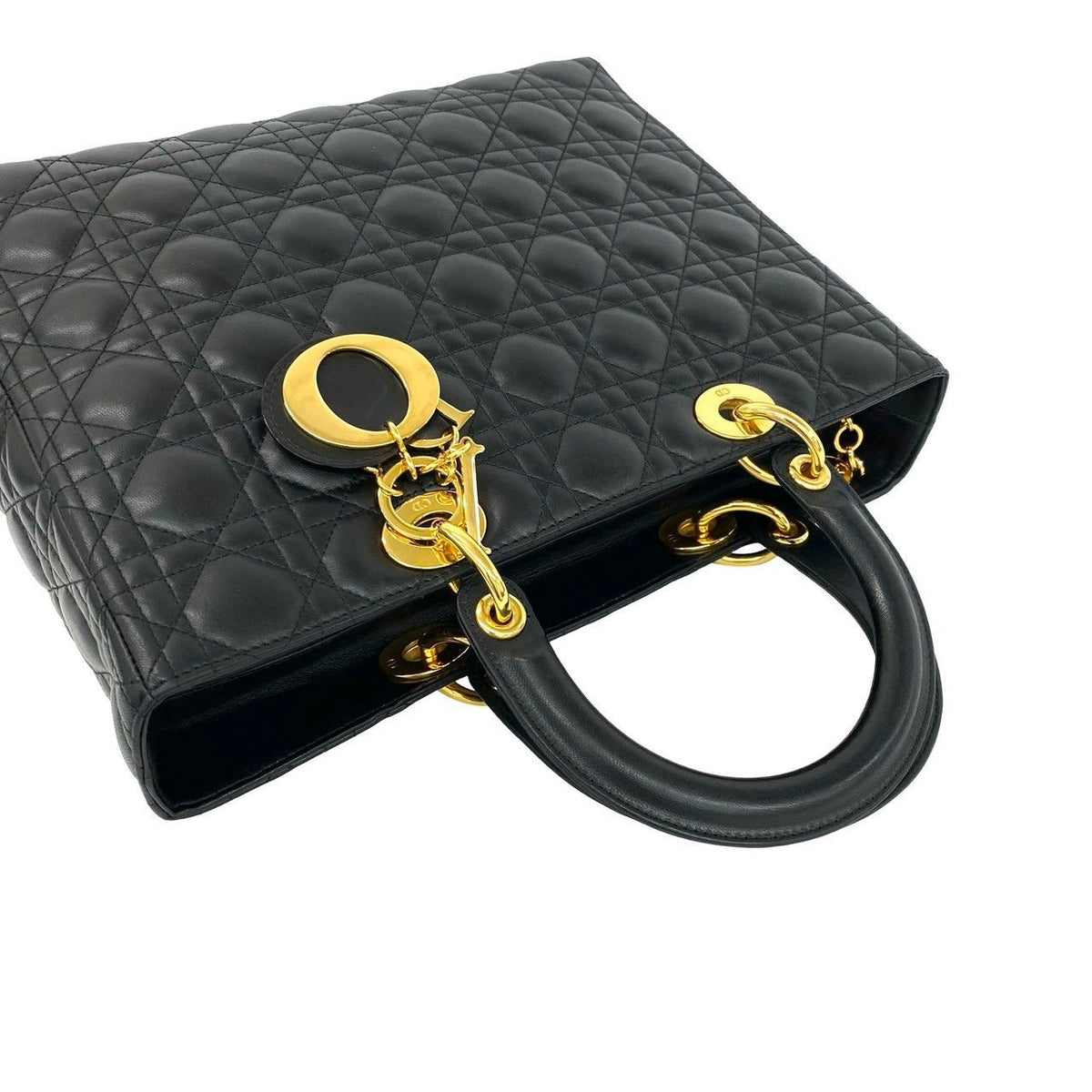 Christian Dior Lady Dior Lambskin Handbag