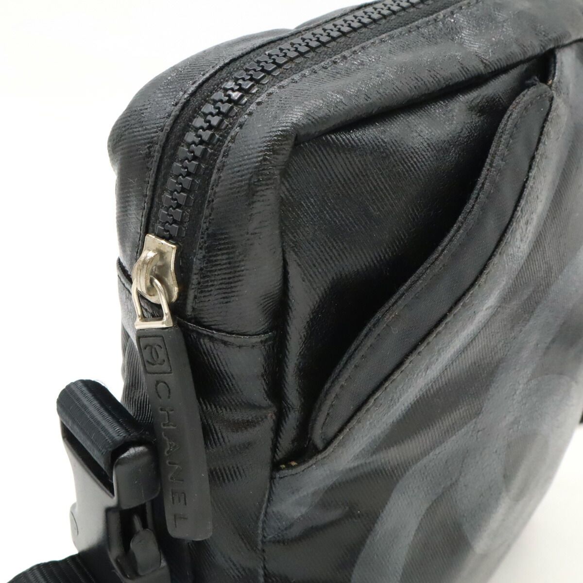 Chanel Sports Line Coated Canvas Shoulder Bag