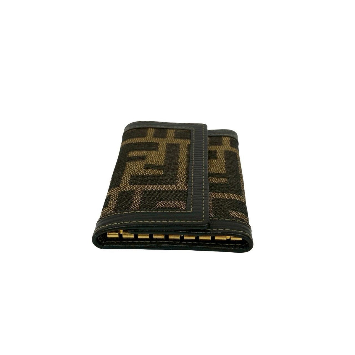 Fendi Zucca Canvas Leather Key Case