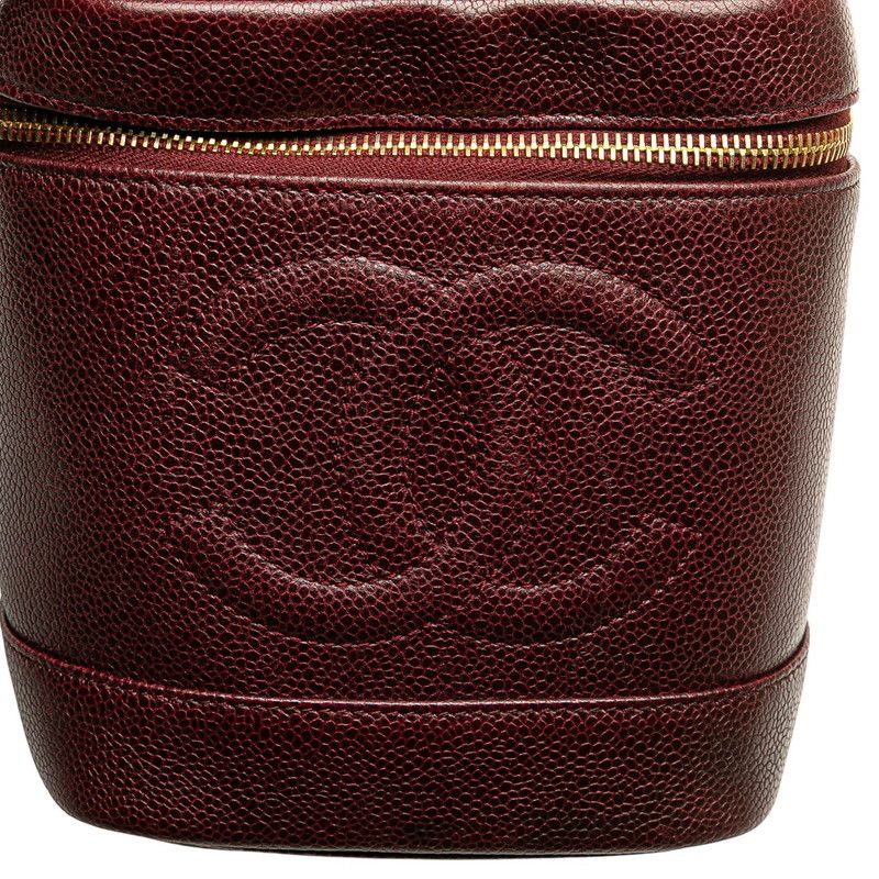 Chanel Coco Mark Caviar Skin Vanity Bag