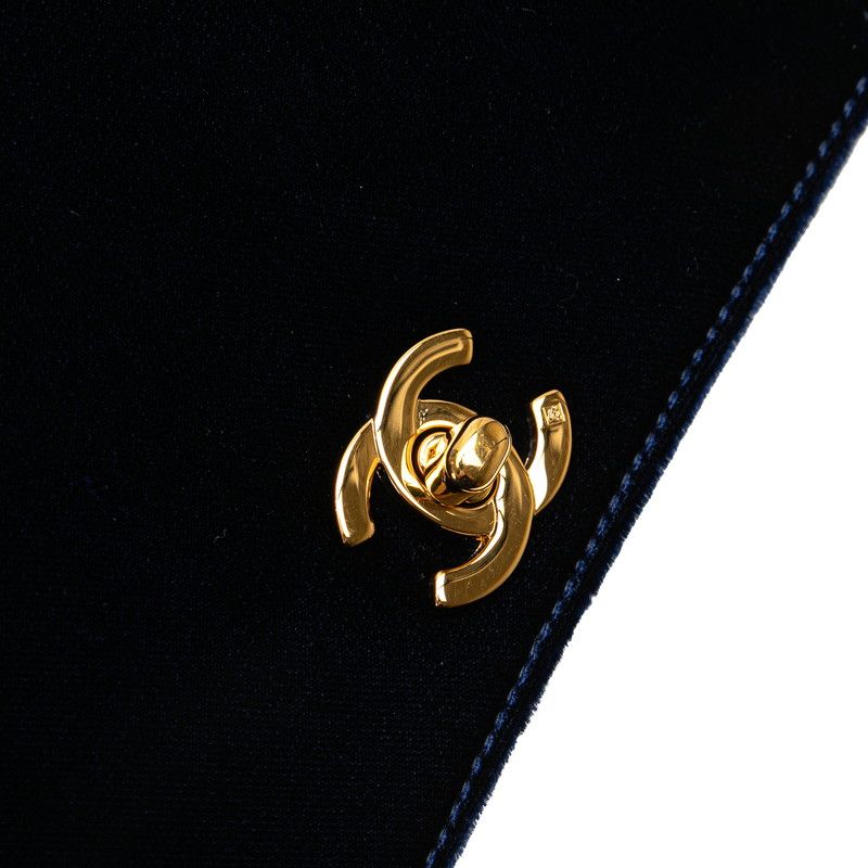 Chanel Coco Mark Velour Handbag