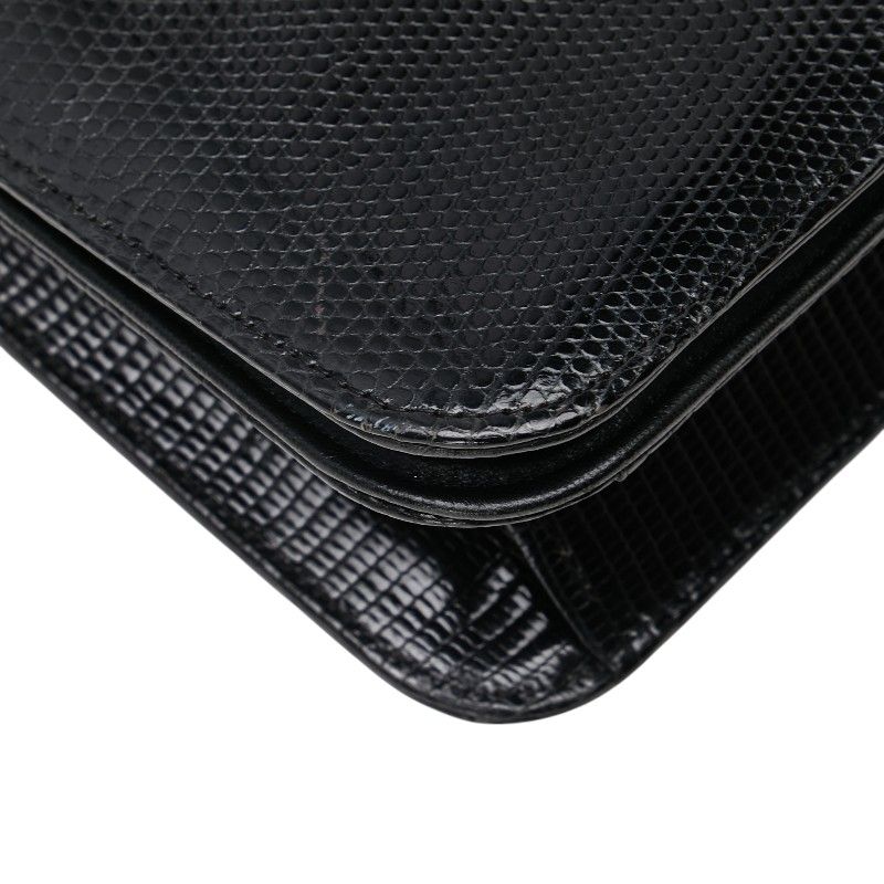 Chanel Coco Mark Lizard Chain Shoulder Bag