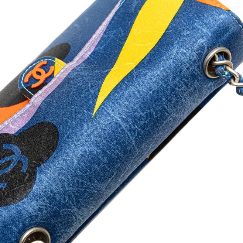 Chanel Coco Mark Print Satin Mini Shoulder Bag