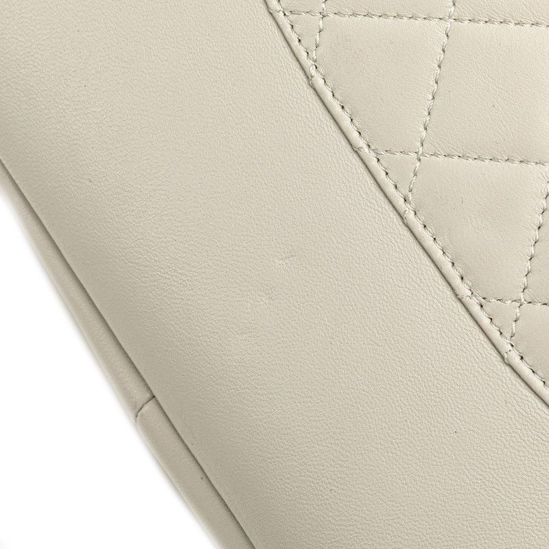 Chanel Coco Mark Matelasse Lambskin Fur Shoulder Bag