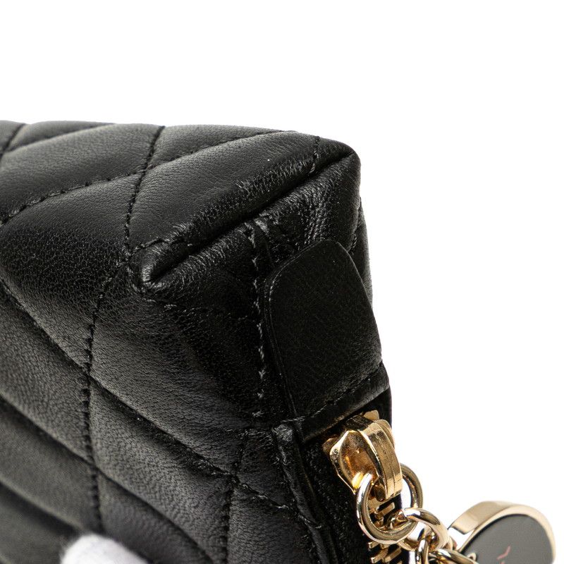 Chanel Coco Mark Port Bonheur Lambskin Coin Case