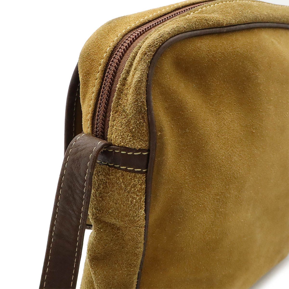 Loewe Suede/Leather Anagram Shoulder Bag