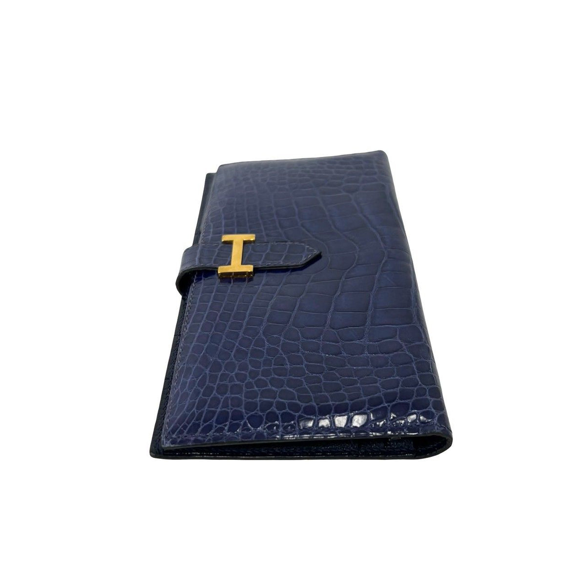 Hermes Bearn Alligator Long Wallet