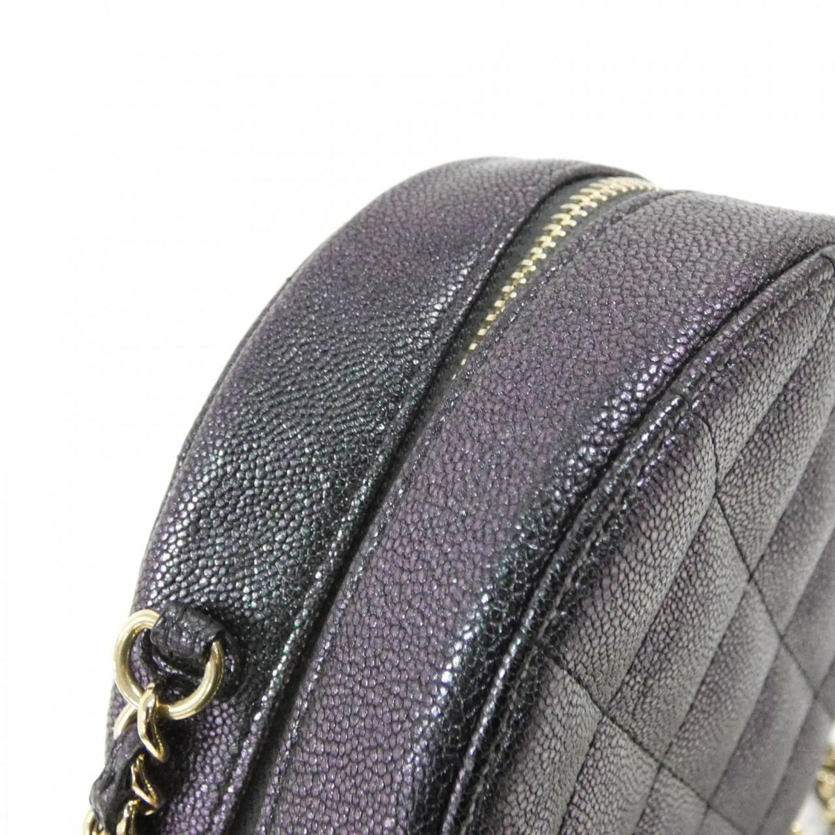 Chanel Timeless Classic Line Iridescent Grained Calf Shoulder Bag