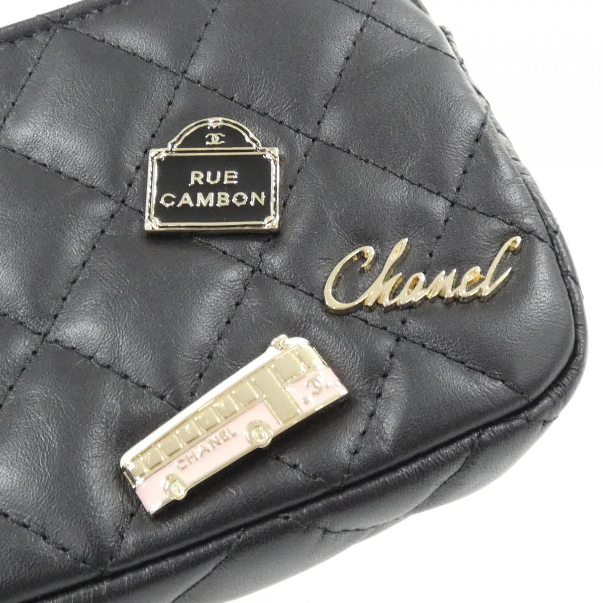 Chanel Calfskin Chain Wallet