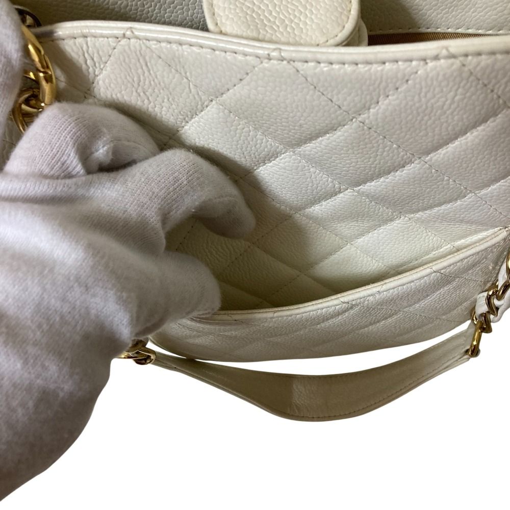 Chanel Coco Mark Matelass Caviar Skin Chain Shoulder Bag