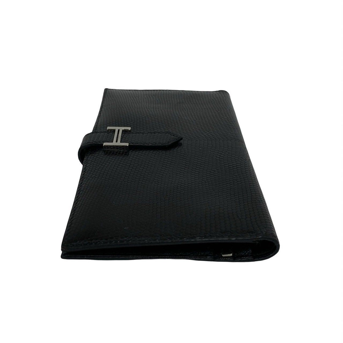 Hermes Bearn Lizard Long Wallet