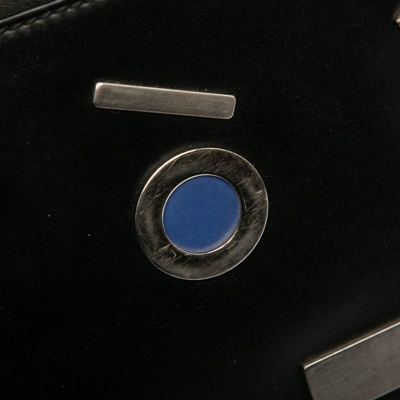 Fendi Face Leather Nylon Backpack