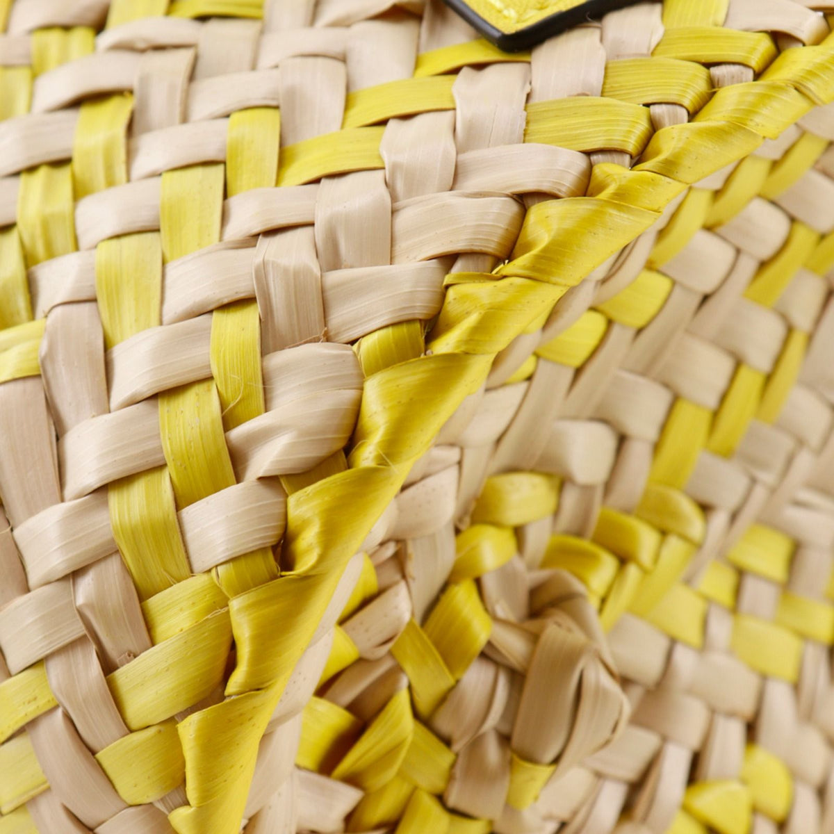 Loewe Basketbag Raffia Leather Tote Bag