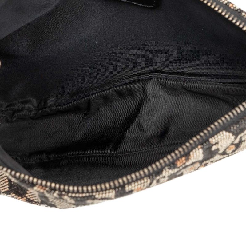 Dior Trotter Saddle Canvas Leather Shoulder Bag