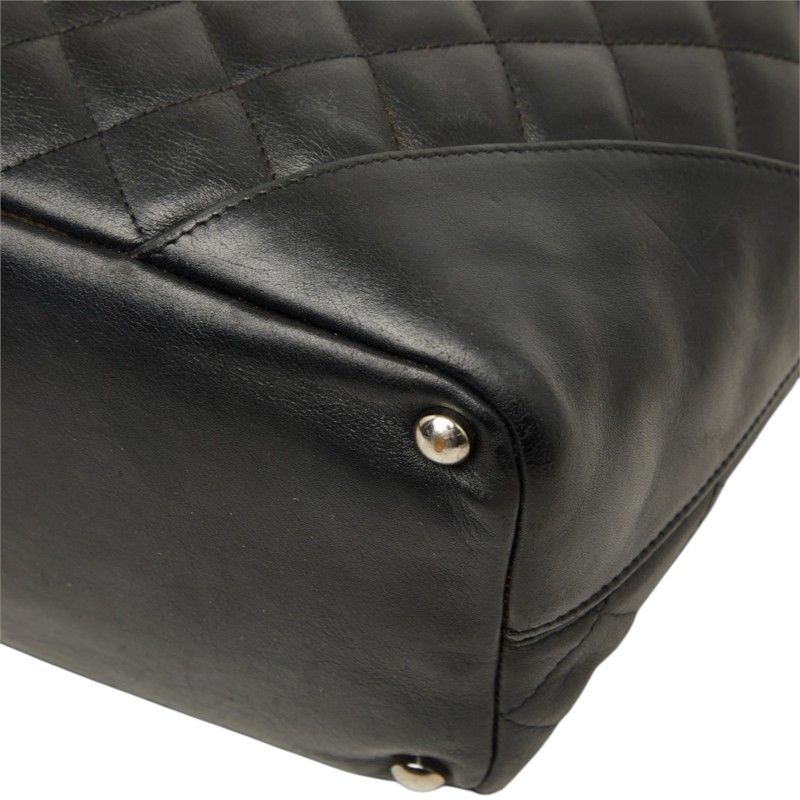 Chanel Cambon Line Coco Mark Leather Tote Bag