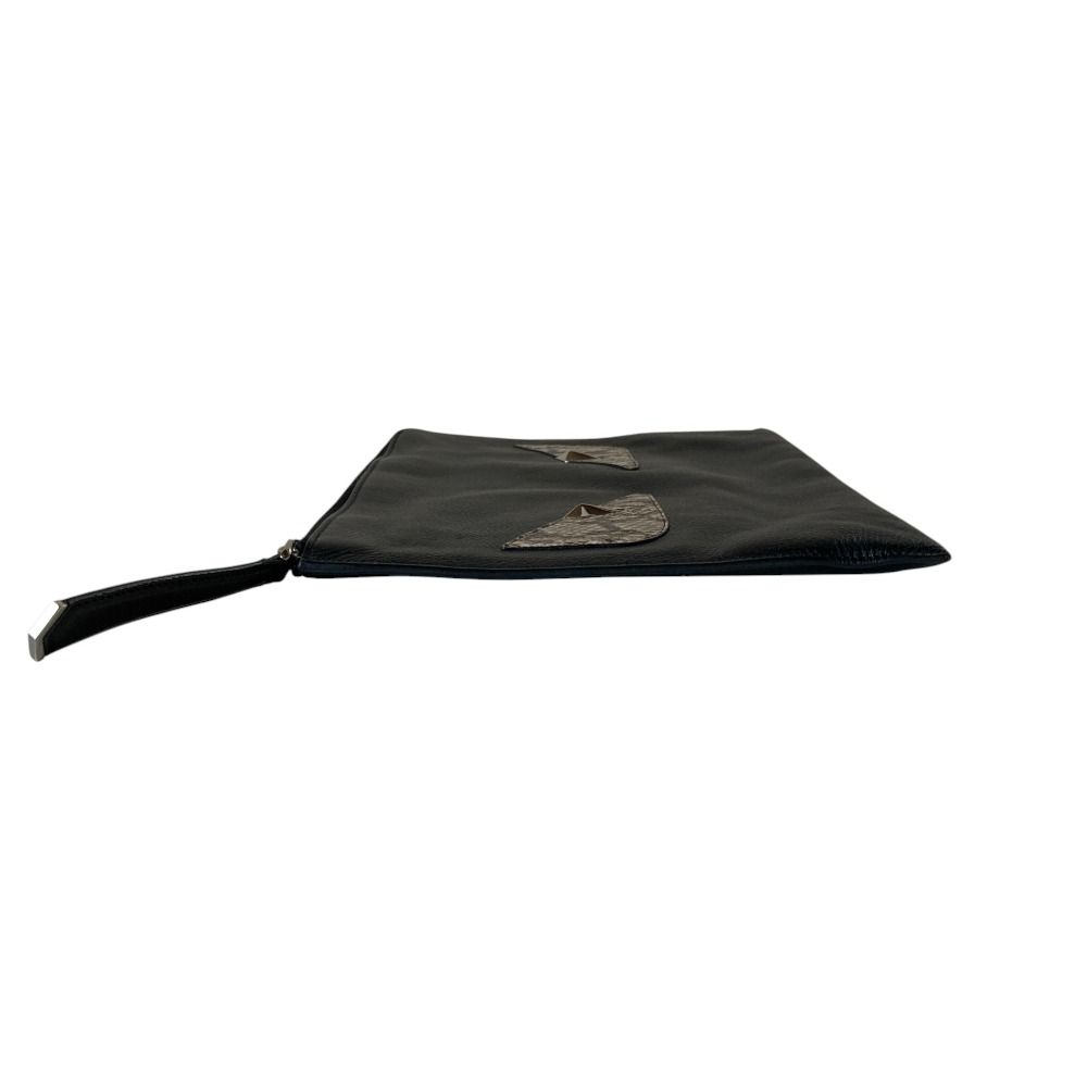Fendi python leather clutch bag