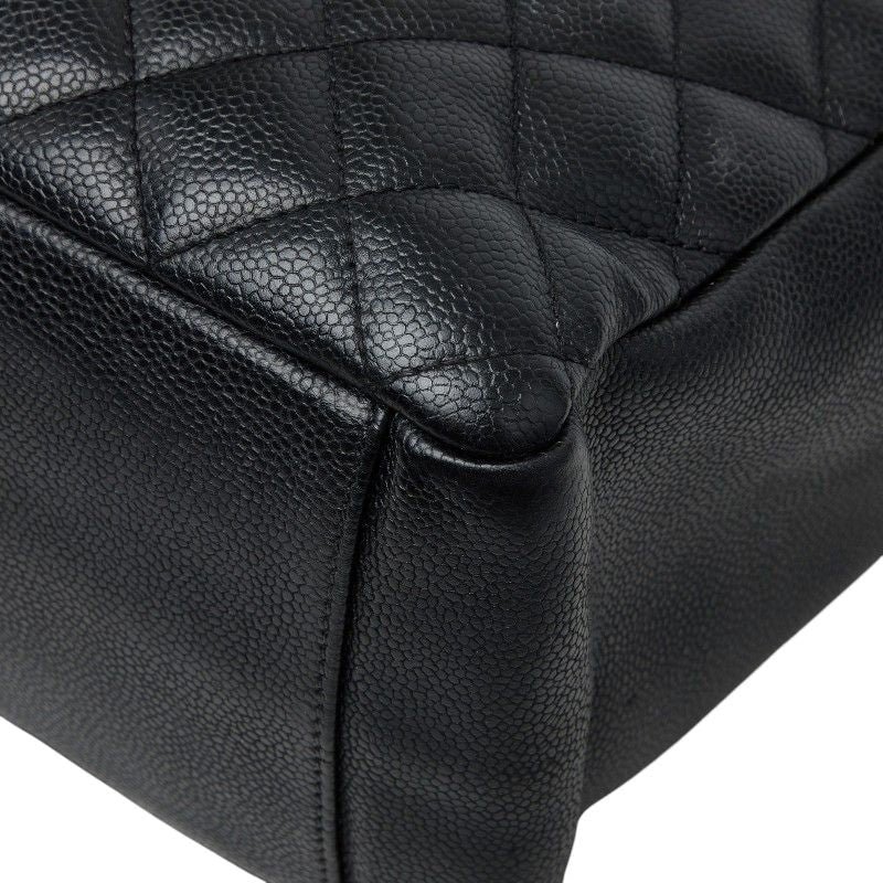 CHANEL Coco Mark Caviar Skin Tote Bag