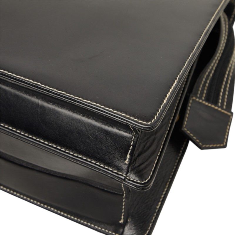 Dior Logo Flap Leather Handbag