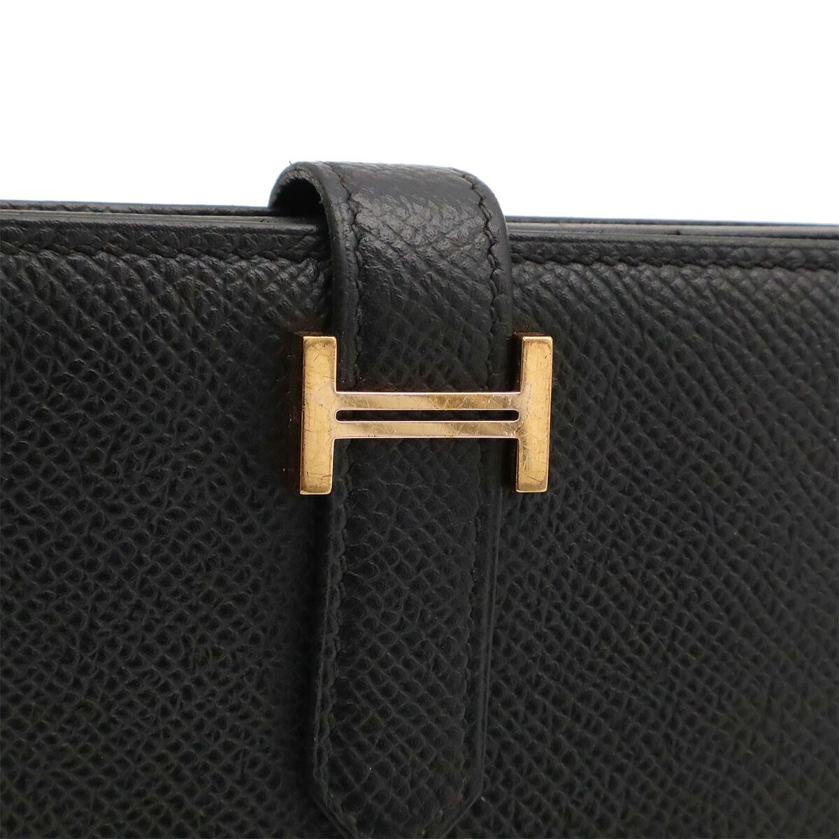Hermes B�arn Souffl� Leather Long Wallet