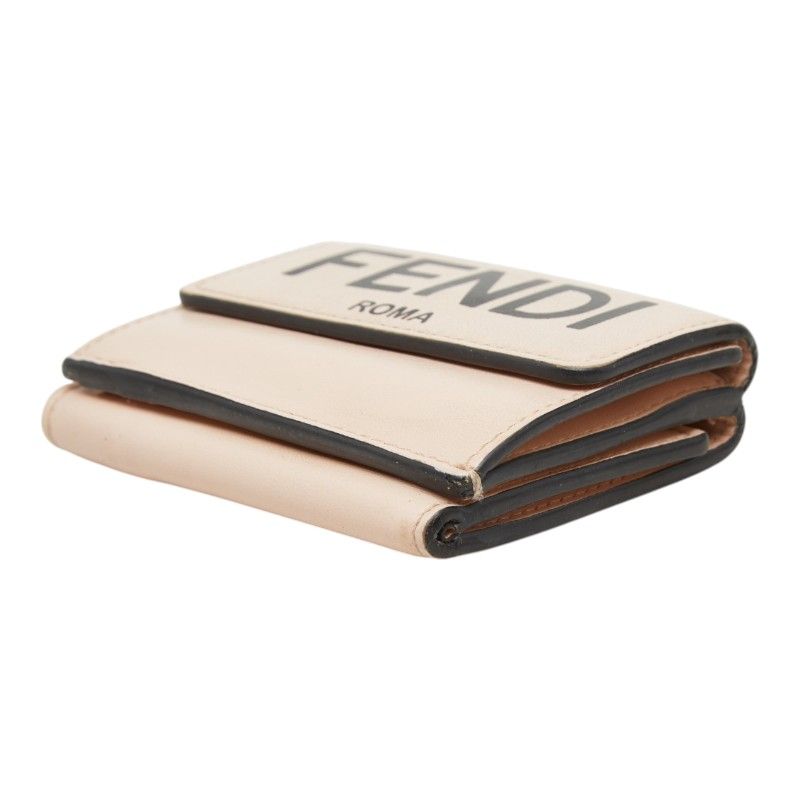 Fendi Micro Trifold Leather Wallet