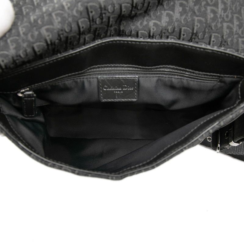 Dior Street Chic Trotter Canvas Leather Shoulder Bag