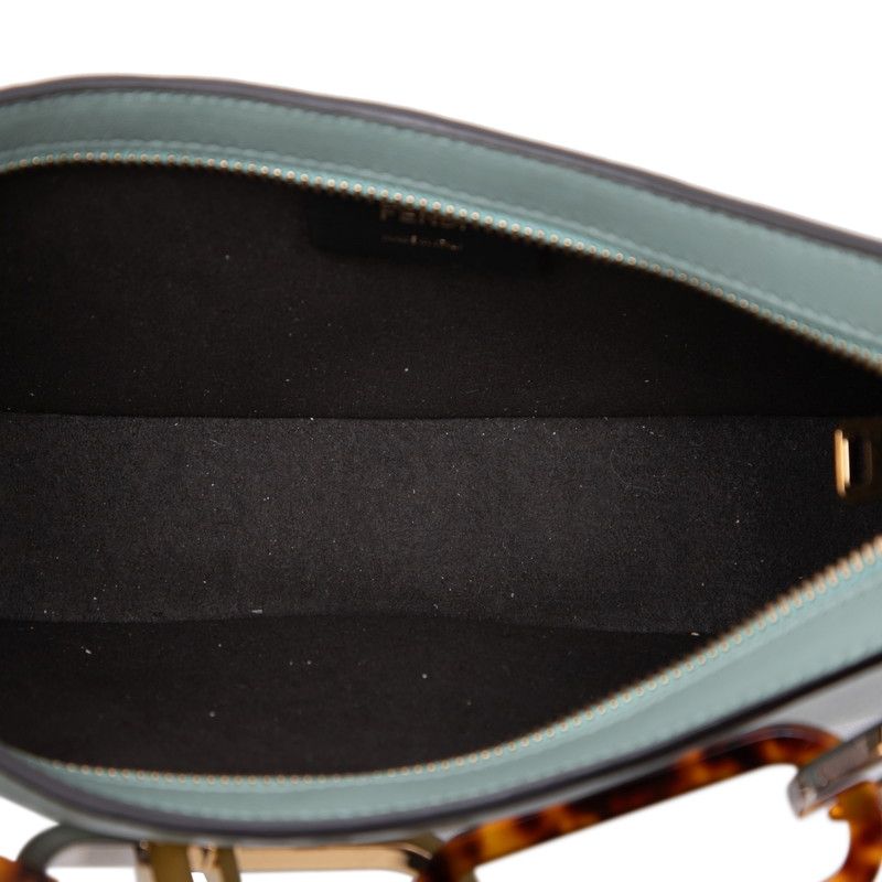 Fendi O Lock Swing Leather Shoulder Bag